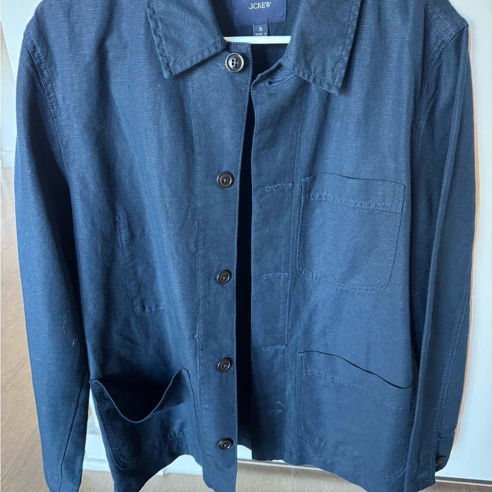 J. Crew Men’s Navy Linen Jacket